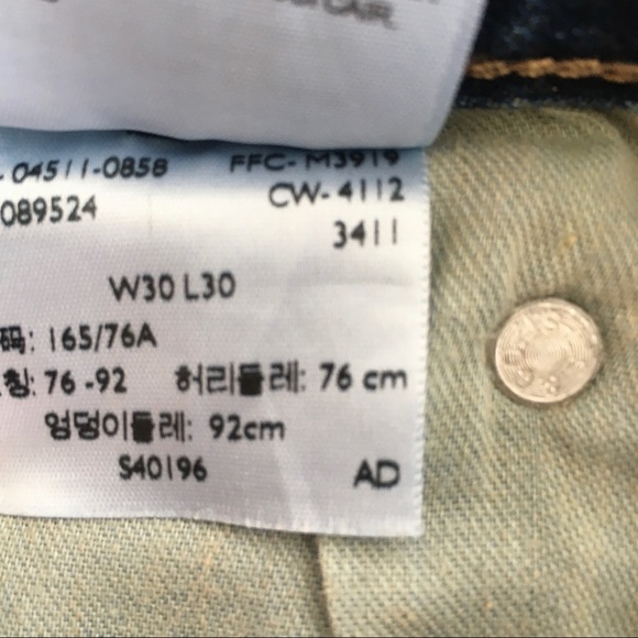 Men’s Levi’s 511 Size 30 Slim Fit Jeans - Picture 9 of 9